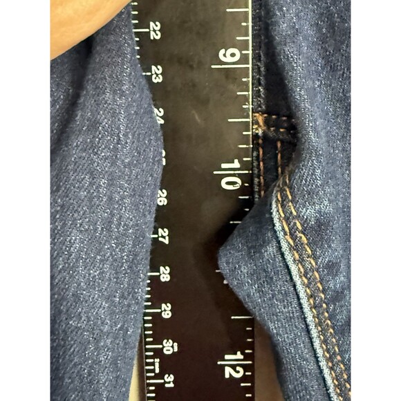 Morgan De Toi Dark Wash Gold Button Jeans Womens Size EU 38 (6) Designer Denim - Picture 11 of 13